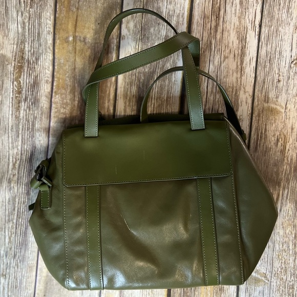 New York Kate Spade Saturday Green Leather Satchel - Picture 7 of 10